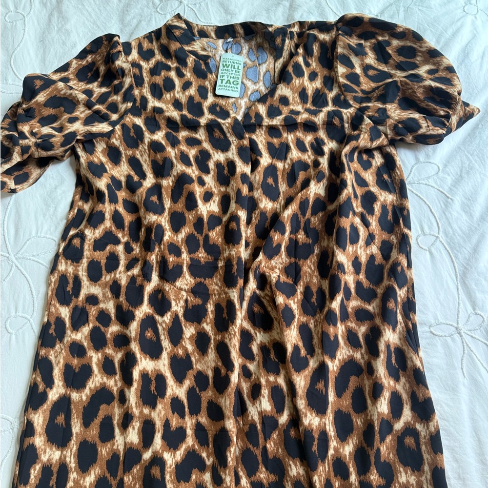 Leopard Print Dress Lacohu size XL